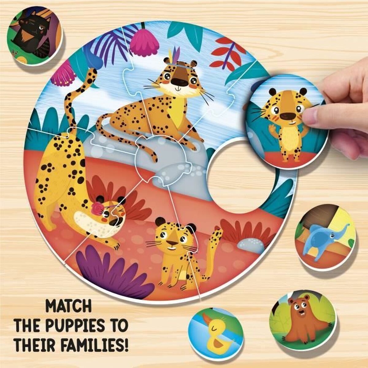 Utbildningsspel Lisciani Giochi Montessori Baby Round Puppies (FR) - 3
