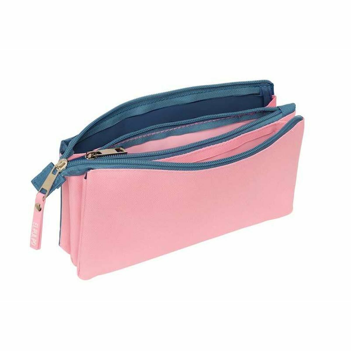 Tredubbel Carry-all El Pulpo   Blå Rosa 22 x 12 x 3 cm - 3