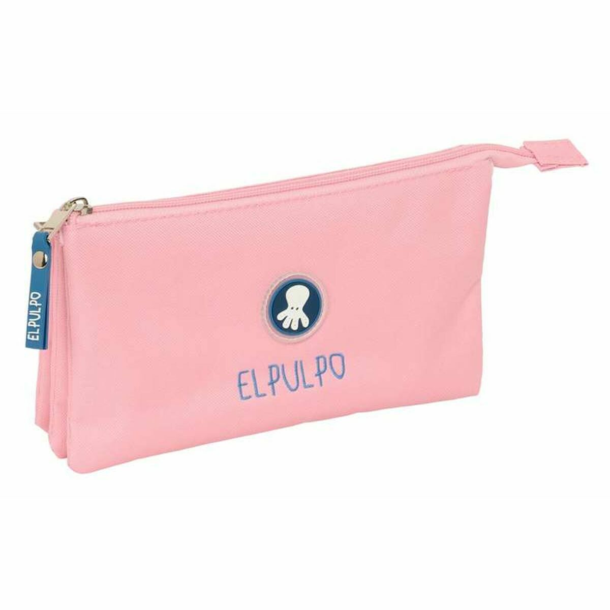 Tredubbel Carry-all El Pulpo   Ljusblå 22 x 12 x 3 cm