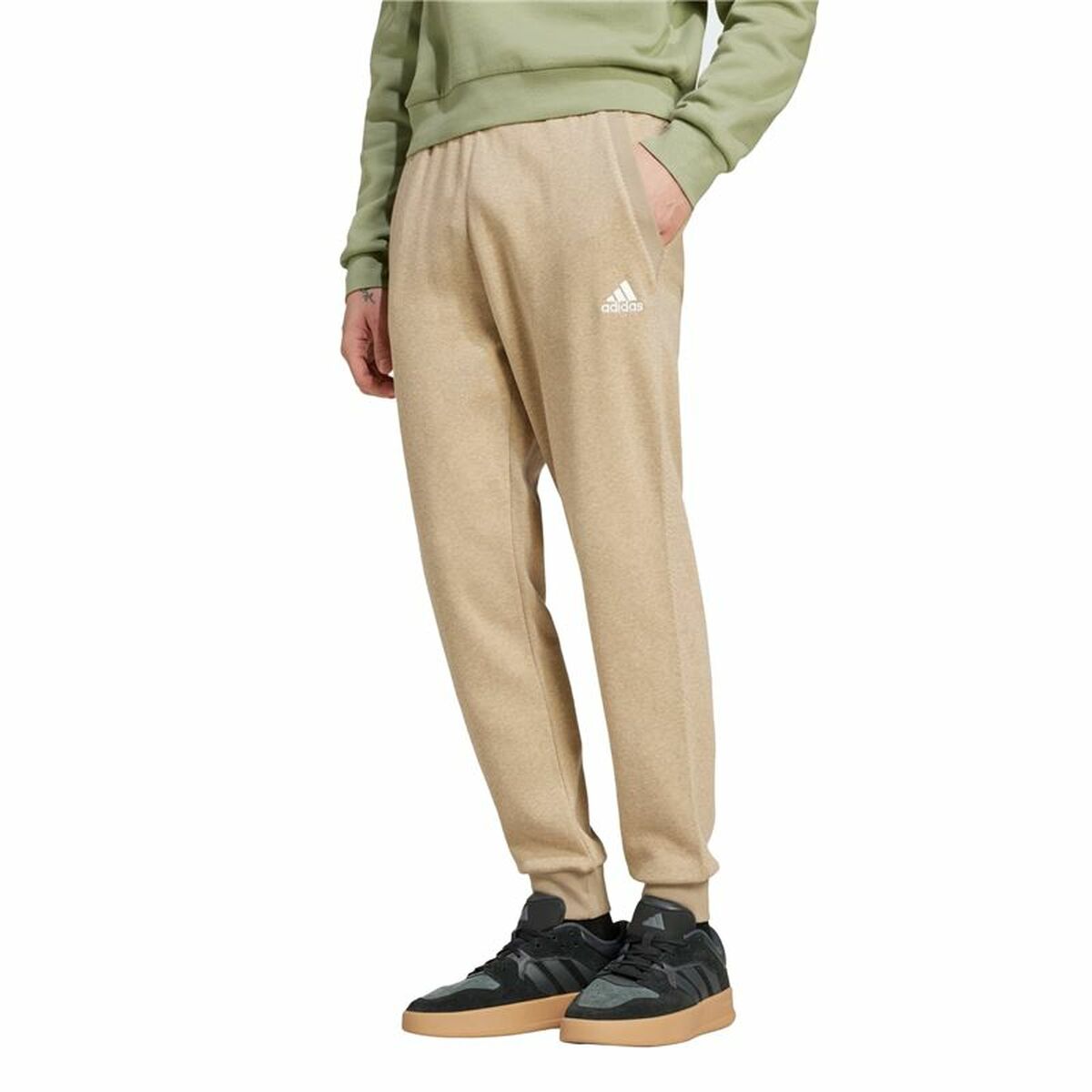 Långa träningsbyxor Adidas Seasonal Essentials Melange Brun Män - 2