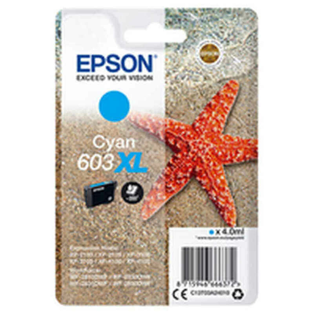 Original Bläckpatron Epson Singlepack Cyan 603XL Ink Turkos
