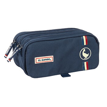 Tredubbel Carry-all El Ganso Eclipse Marinblå 21,5 x 10 x 8 cm