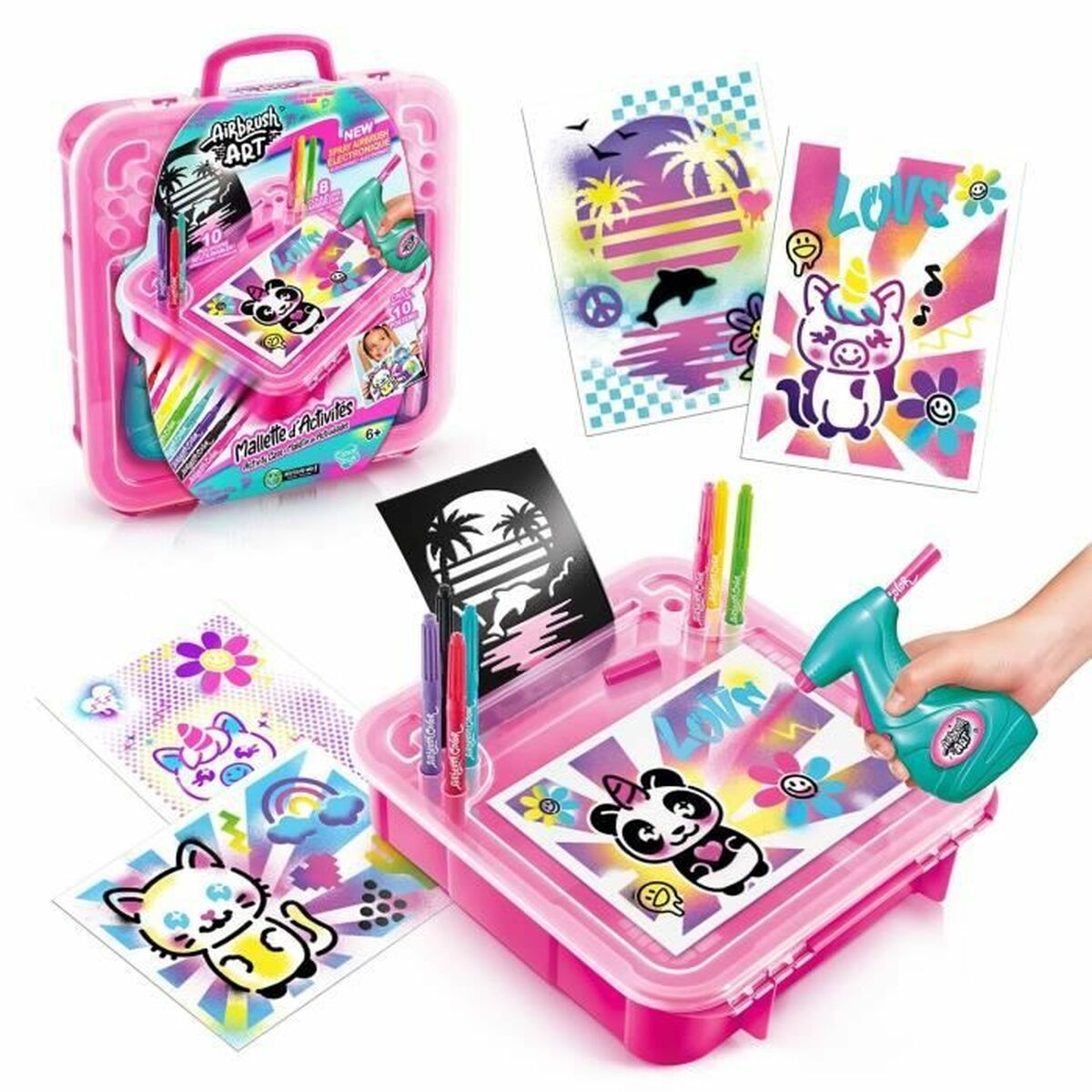 Craft Game Canal Toys Airbrush Art Vit Plast - 2