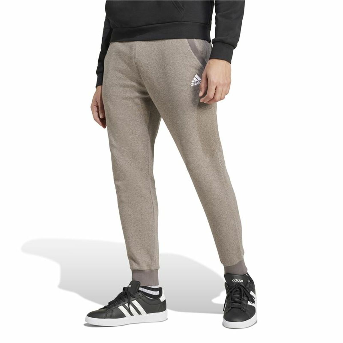 Långa träningsbyxor Adidas Seasonal Essentials Melange Beige Män - 2