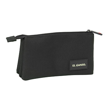 Tredubbel Carry-all El Ganso Black Svart 22 x 12 x 3 cm