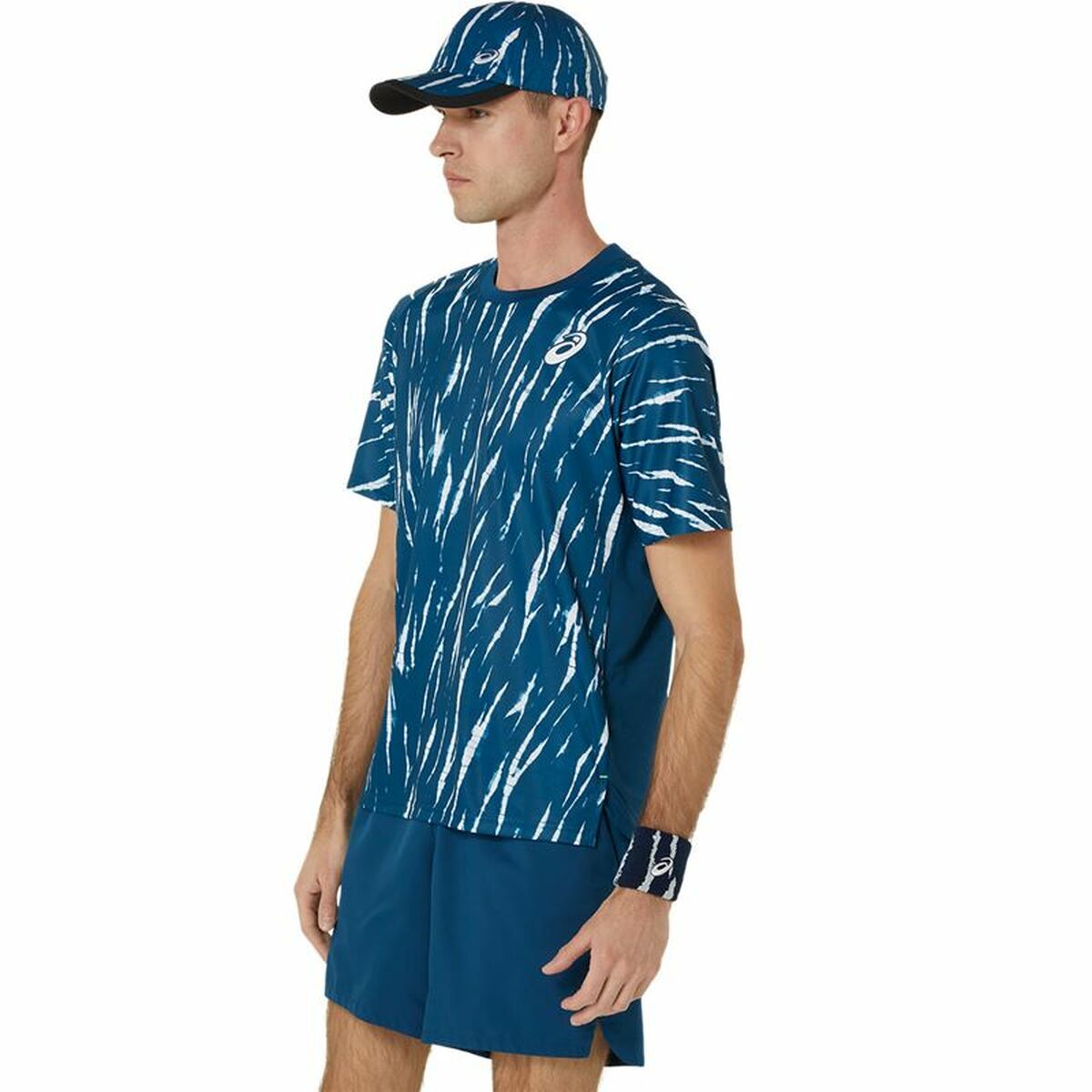 Sporttröja med ärmar Asics Game Ss Top Blå Tennis - 2