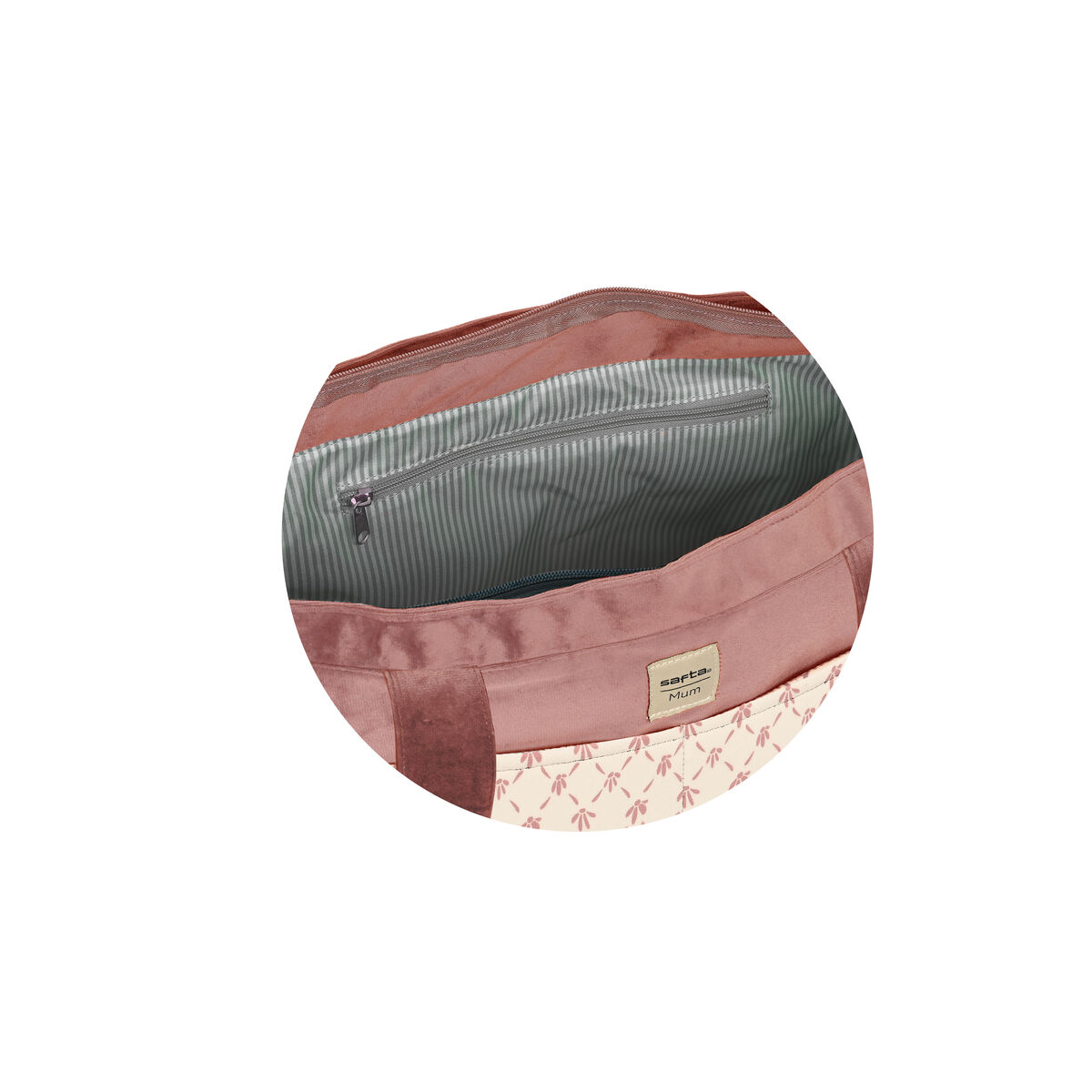 Bag för blöjbyte Safta Marsala Rosa (46 x 26 x 15 cm) - 3