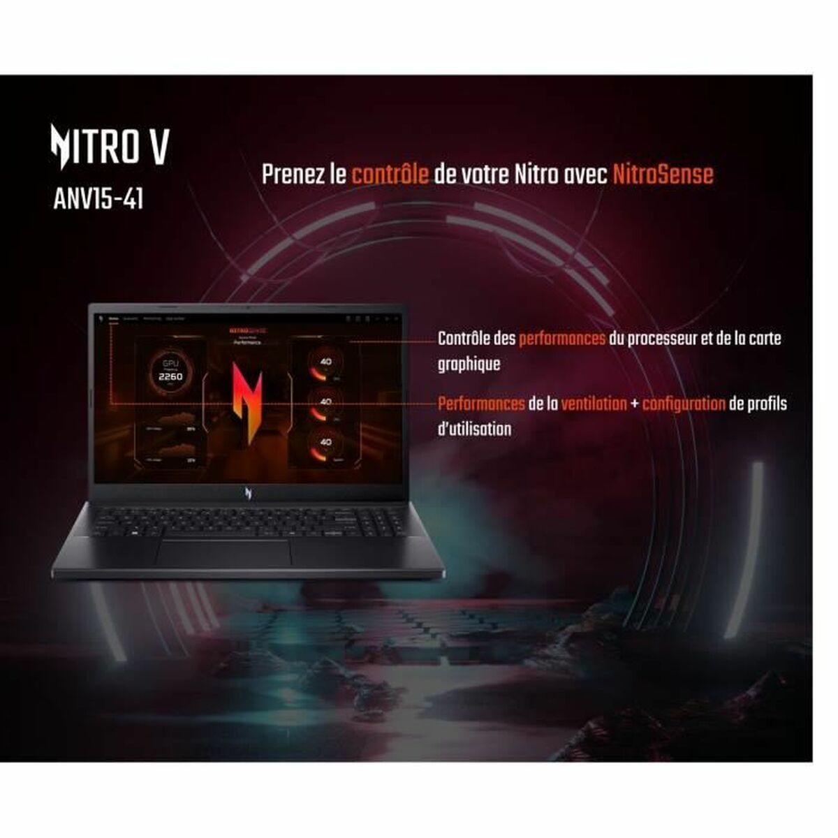 Bärbar dator Acer Nitro V 15 ANV15-41-R85W - 3