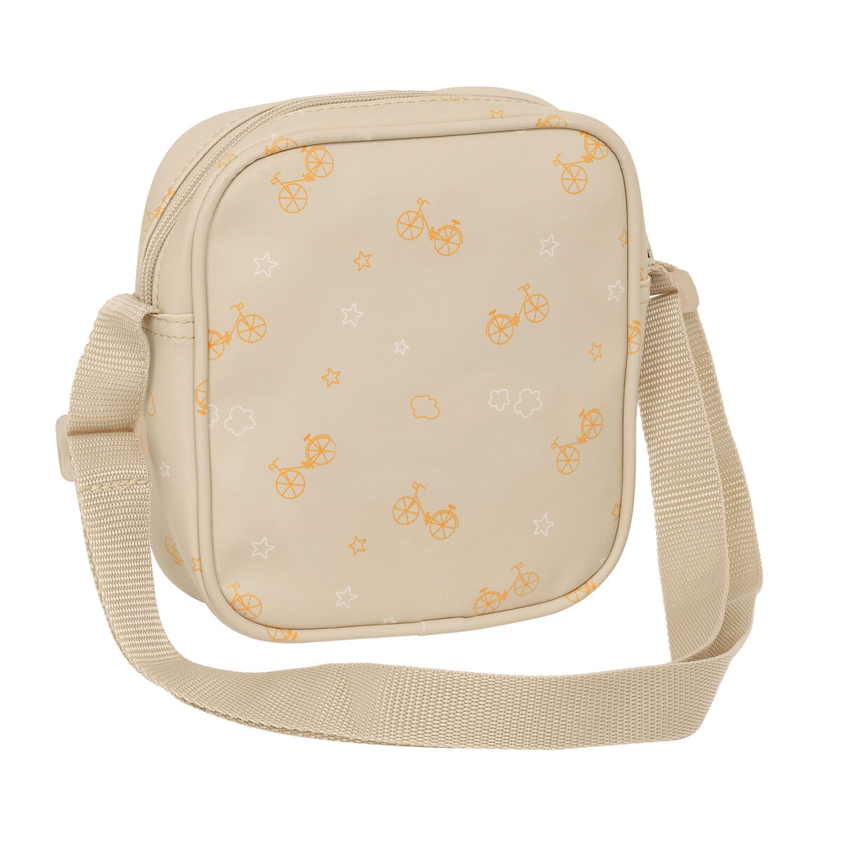 Axelväska Safta Björn Beige 16 x 18 x 4 cm - 3