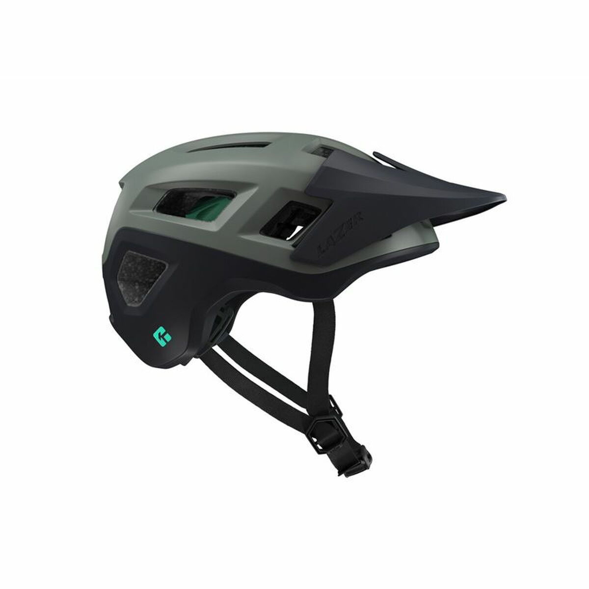Cykelhjälm för vuxna Lazer Coyote KinetiCore Mörkgrön L