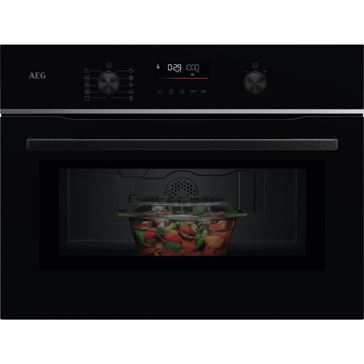 Mikrovågsugn med Grill AEG TM5NK401B Svart 900 W 25 L