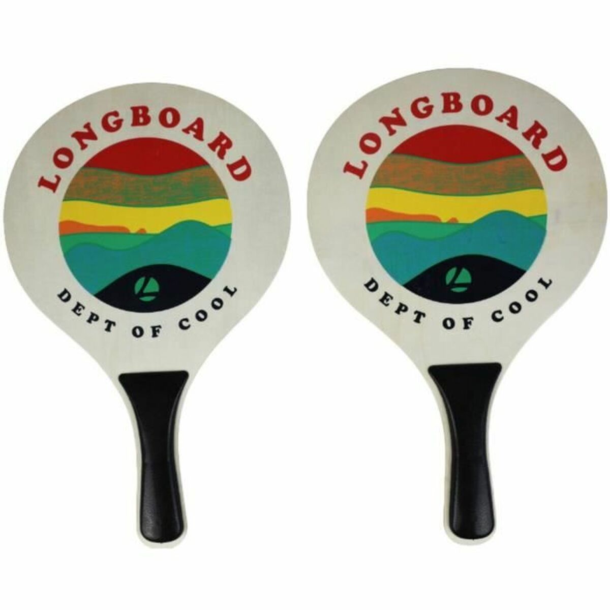Strandspadar med boll Longboard Multicolour (2 antal)