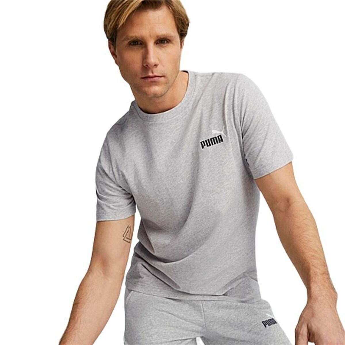 T-shirt med kortärm Herr Puma Essentials+ 2 Col Small - 3