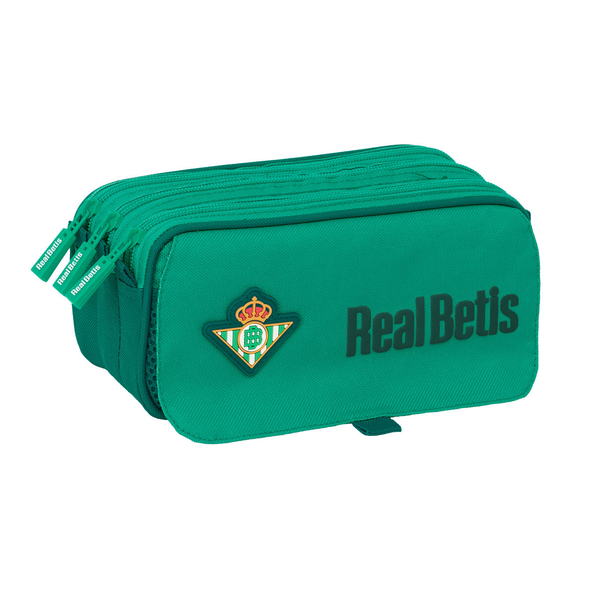 Tredubbel Carry-all Real Betis Balompié Grön 21,5 x 10 x 8 cm