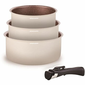 Kastrullset Arthur Martin AM2655 Beige