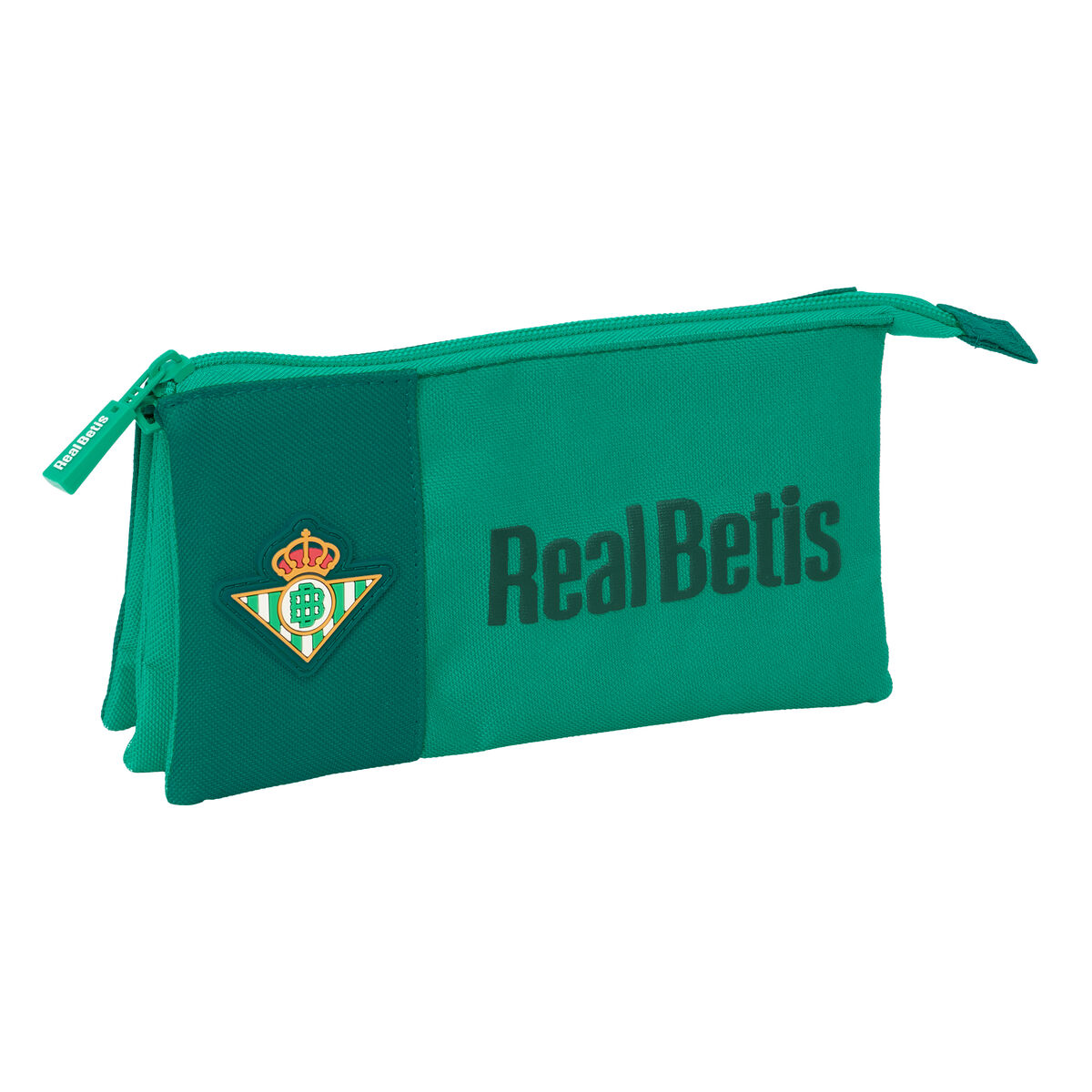 Tredubbel Carry-all Real Betis Balompié Grön 22 x 12 x 3 cm