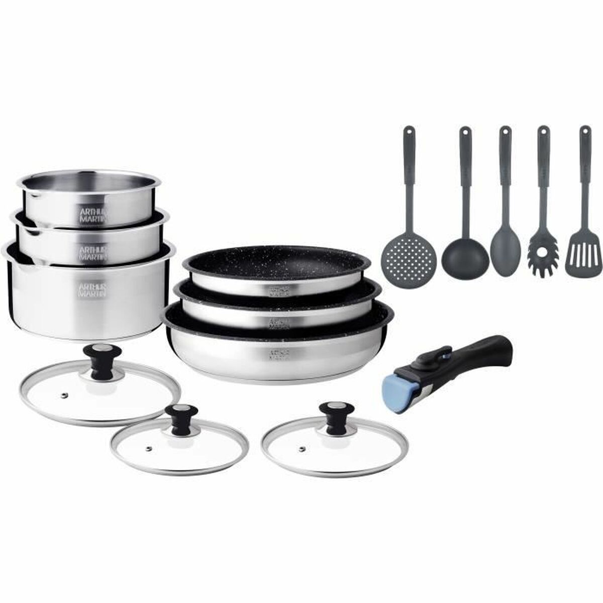 Kastrullset Arthur Martin AM1275 15 Delar - 3