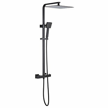 Duschpelare Oceanic Svart ABS 30 mm 30 cm 150 mm