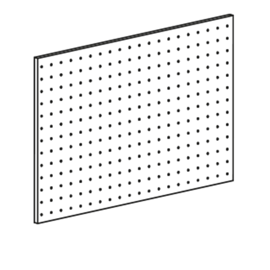 vägg perforerad panel för krokar, tjocklek 20 mm, 1800 mm