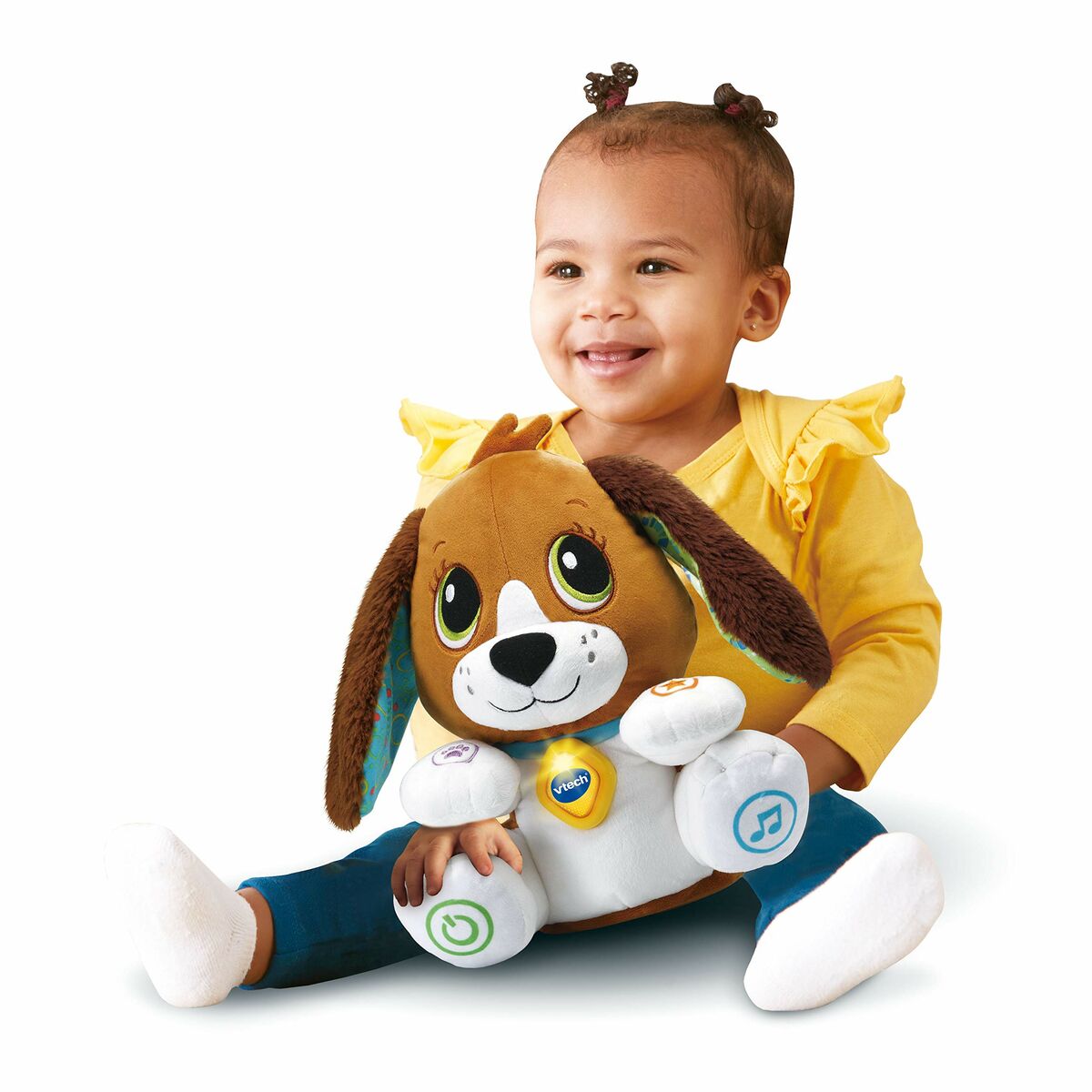 Mjukdjur med ljud Vtech Baby Doggie Talks With Me FR Multicolour (1 Delar) - 3