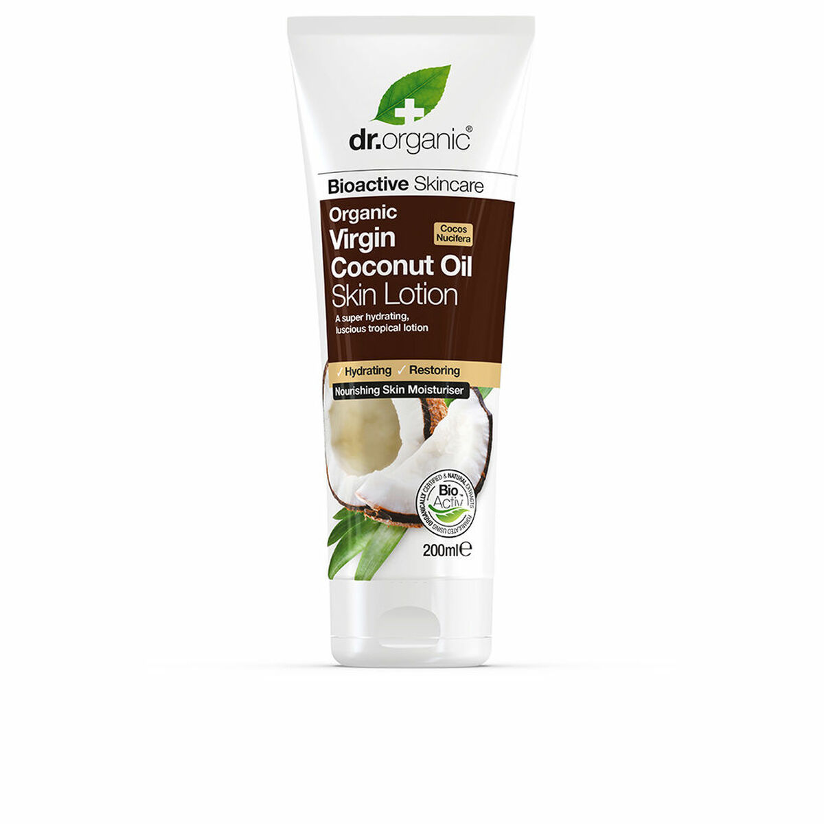 Fuktgivande kroppslotion Dr.Organic DR00367 200 ml Kokosolja