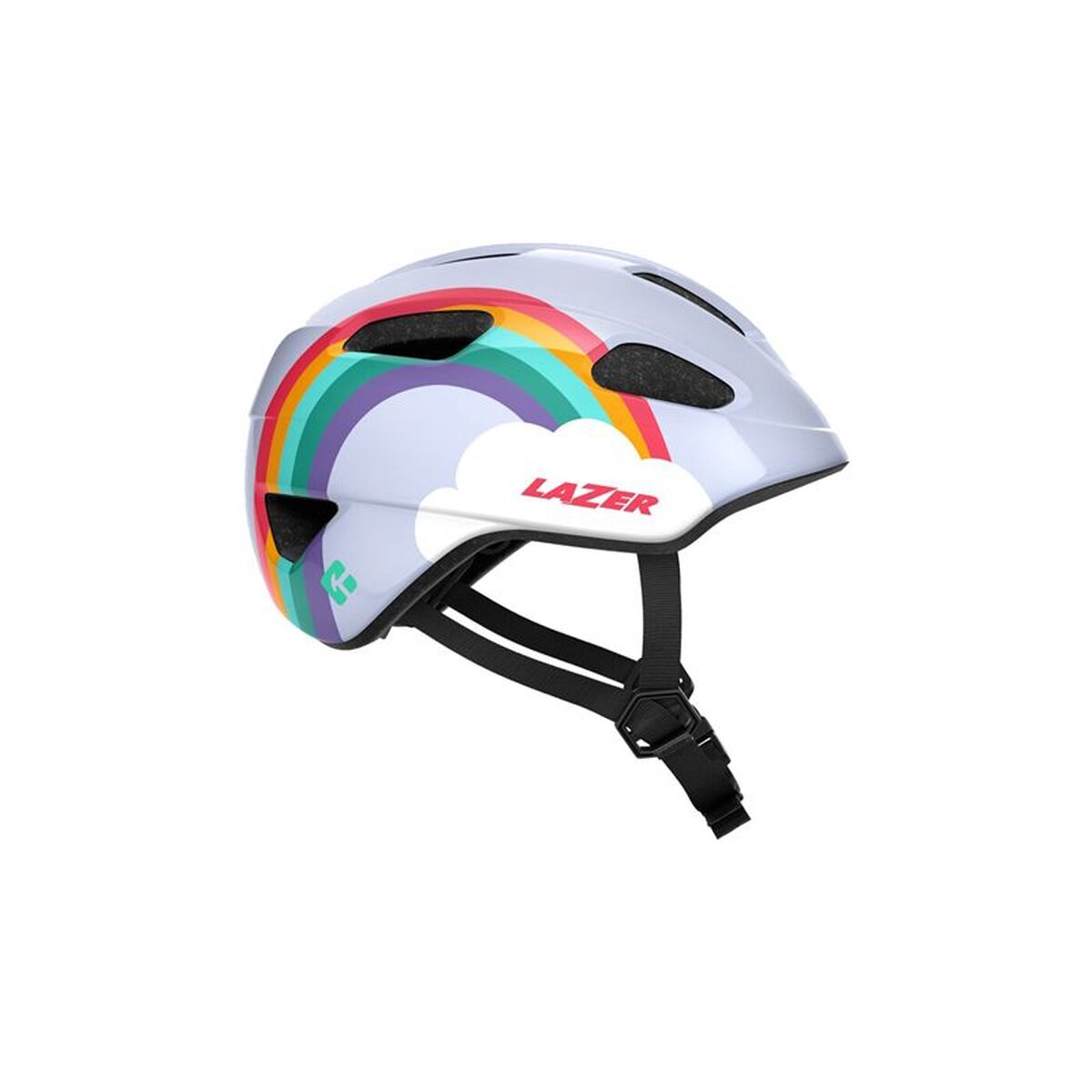 Cykelhjälm för barn Lazer Pnut KinetiCore Rainbow 46-52 cm