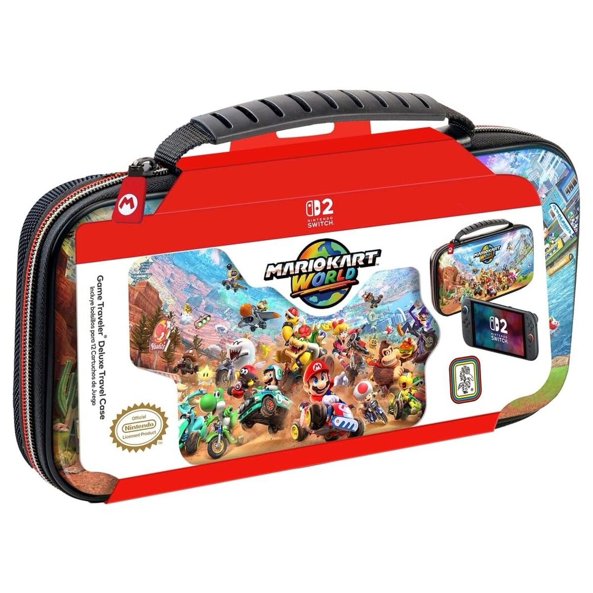 Fall till Nintendo Switch 2 Ardistel MARIOKARTW NS212MKW Svart