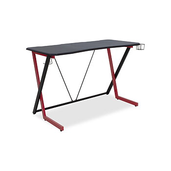 Skrivbord Gaming Urban Factory WED75UF 120 x 60 x 78 cm Svart PVC