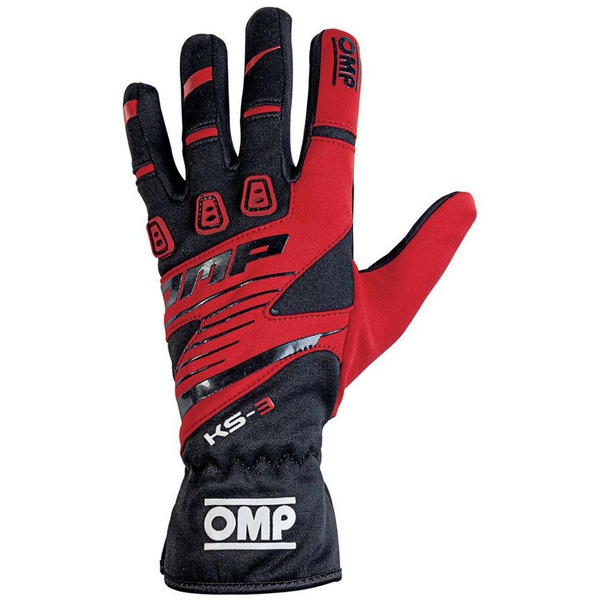 Kids Karting Gloves OMP KS-3 Röd/Svart 6