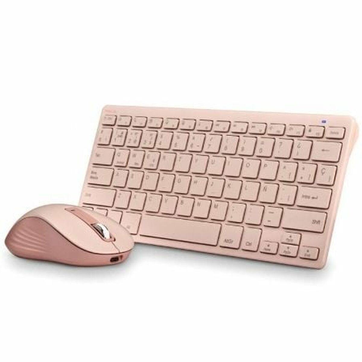 Tangentbord och Mus NGS FANTASYKITPINK Qwerty Spanska Rosa