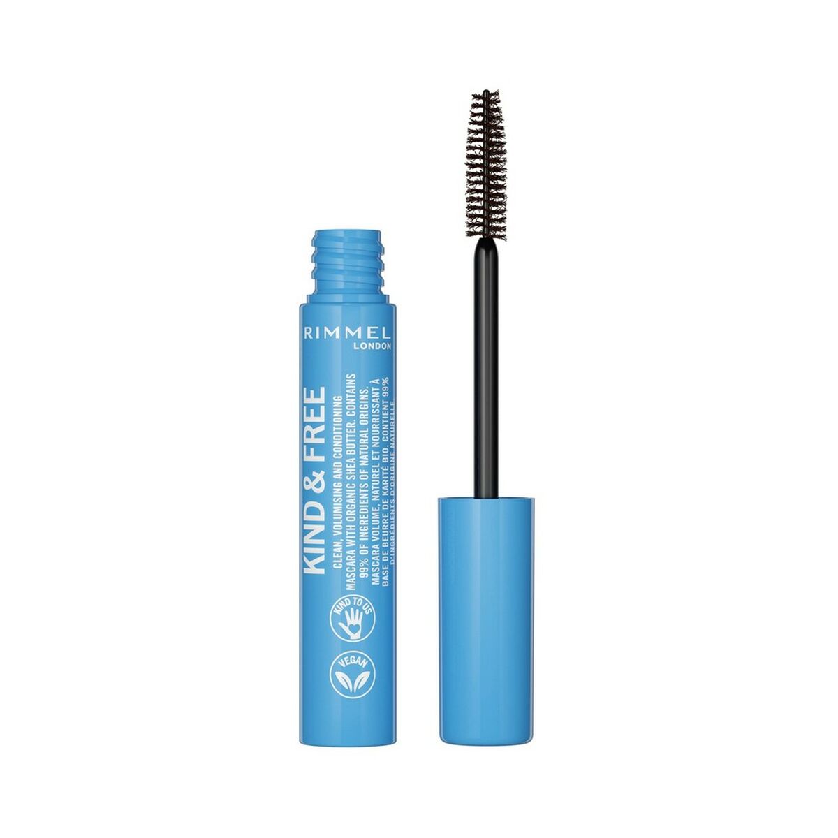 Maskara Rimmel London Kind & Free Svart Brun Nº 02 (7 ml) - 2