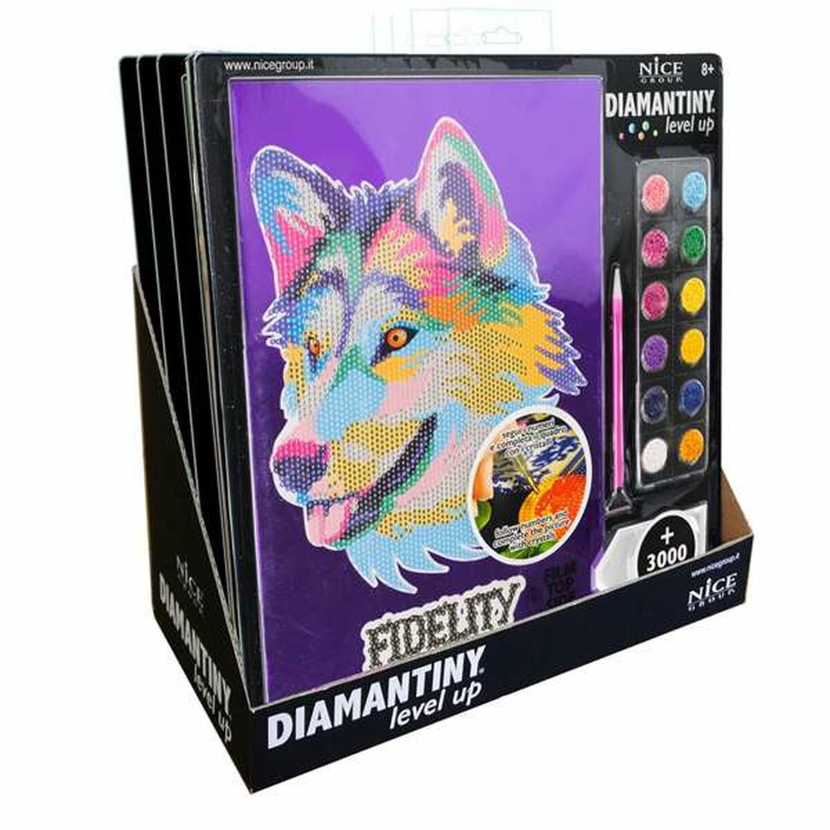 Utbildningsspel Crystal Art Diamantiny Surtido 3 32 x 32 x 2,4 cm