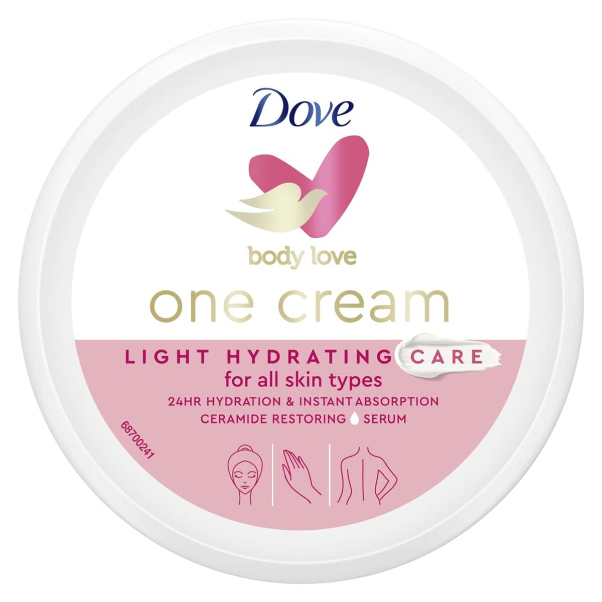Fuktande kroppskräm Dove Body Love 250 ml - 2