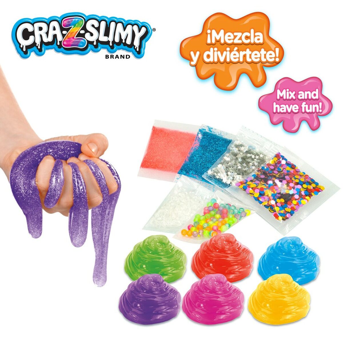 Modellera Spel Cra-Z-Art Bold&Brights (6 antal) Slime - 3