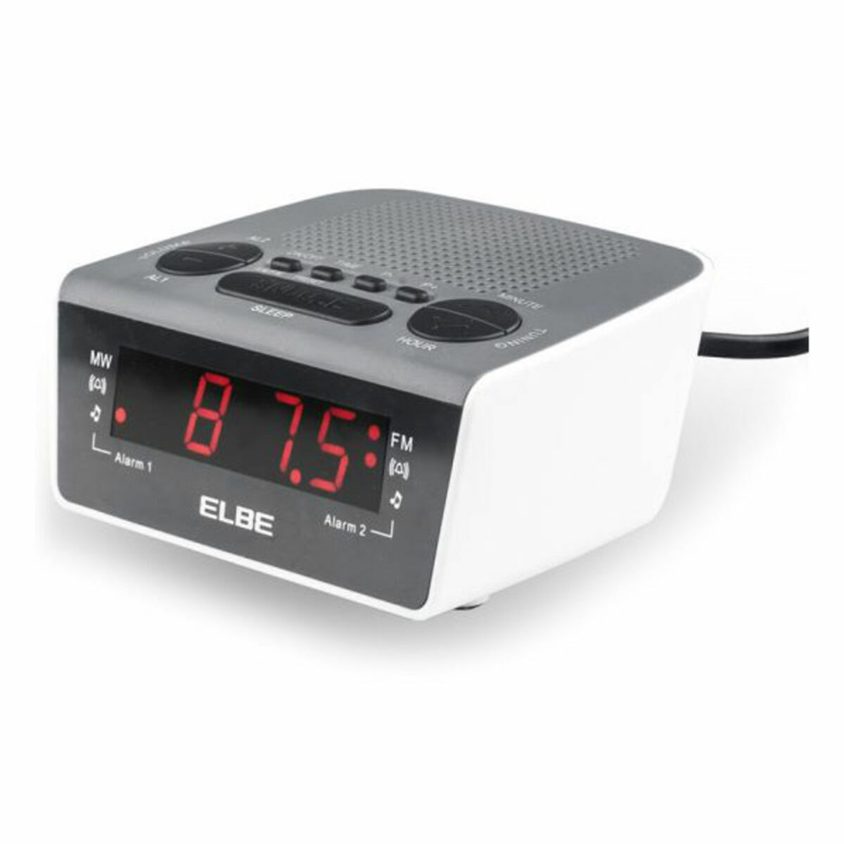 Klockradio ELBE CR-932 AM/FM Vit - 2