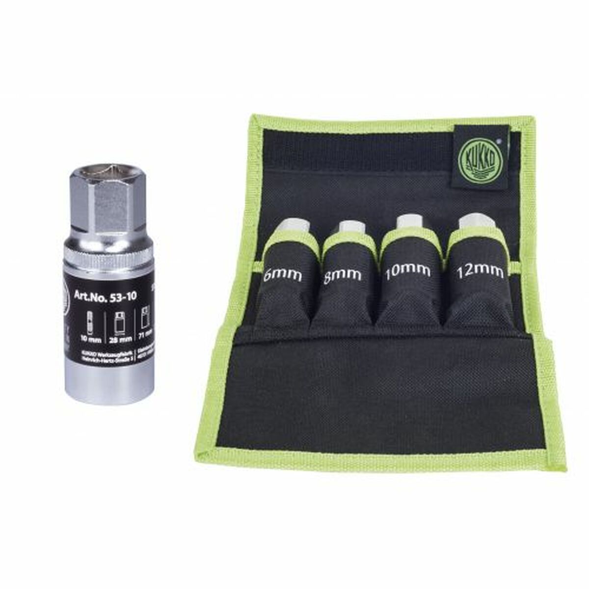 Uppsättning av Utdragare KUKKO 10 mm 6 mm 12 mm 8 mm