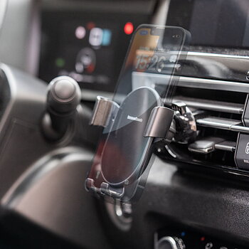 Hållare med trådlös snabbladdare för bilen Chakar InnovaGoods