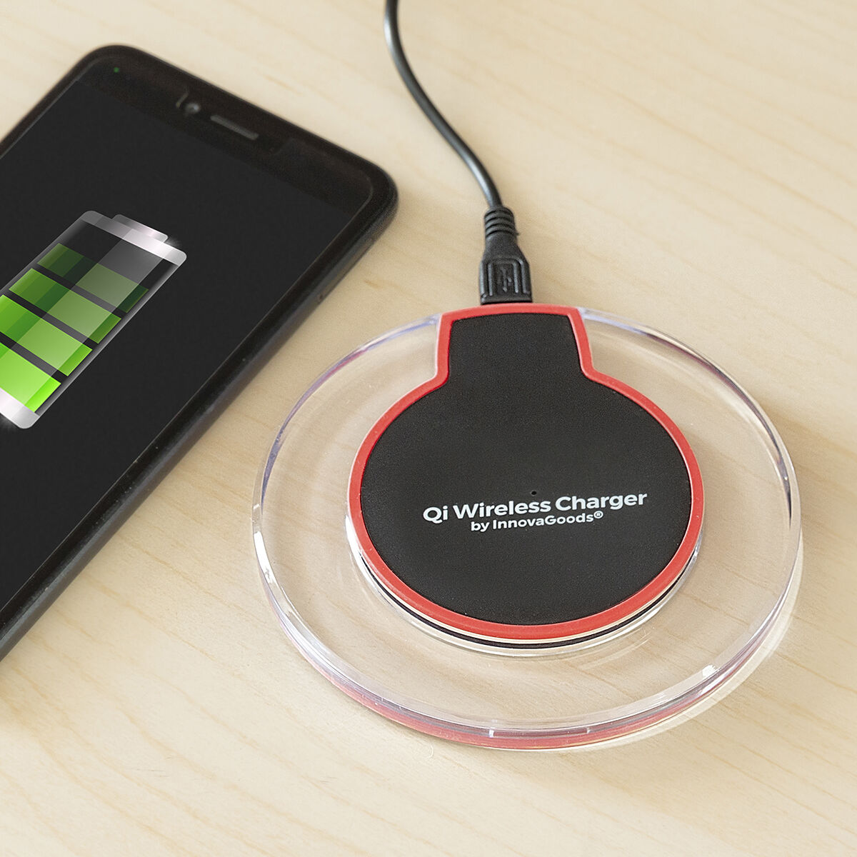 Qi Trådlös Laddare till Smartphones InnovaGoods - 3