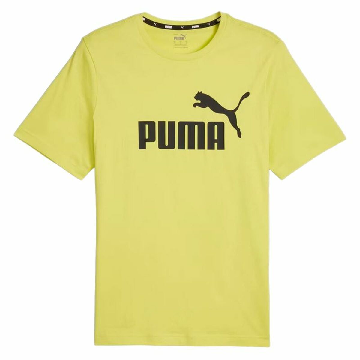 T-shirt med kortärm Herr Puma ESS LOGO TEE 586667 66 Gul (S)