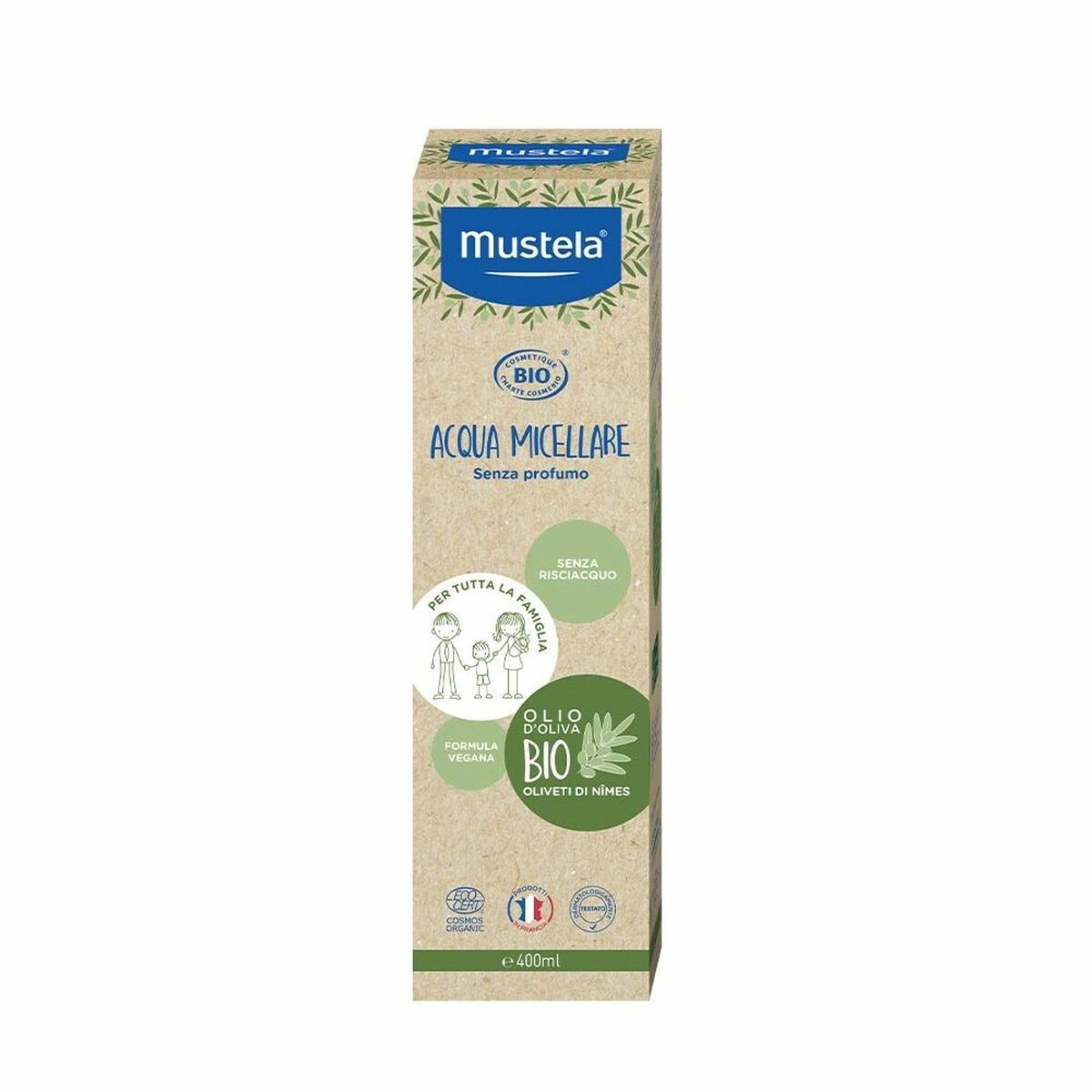 Micellärt vatten Mustela Bebé Bio 400 ml