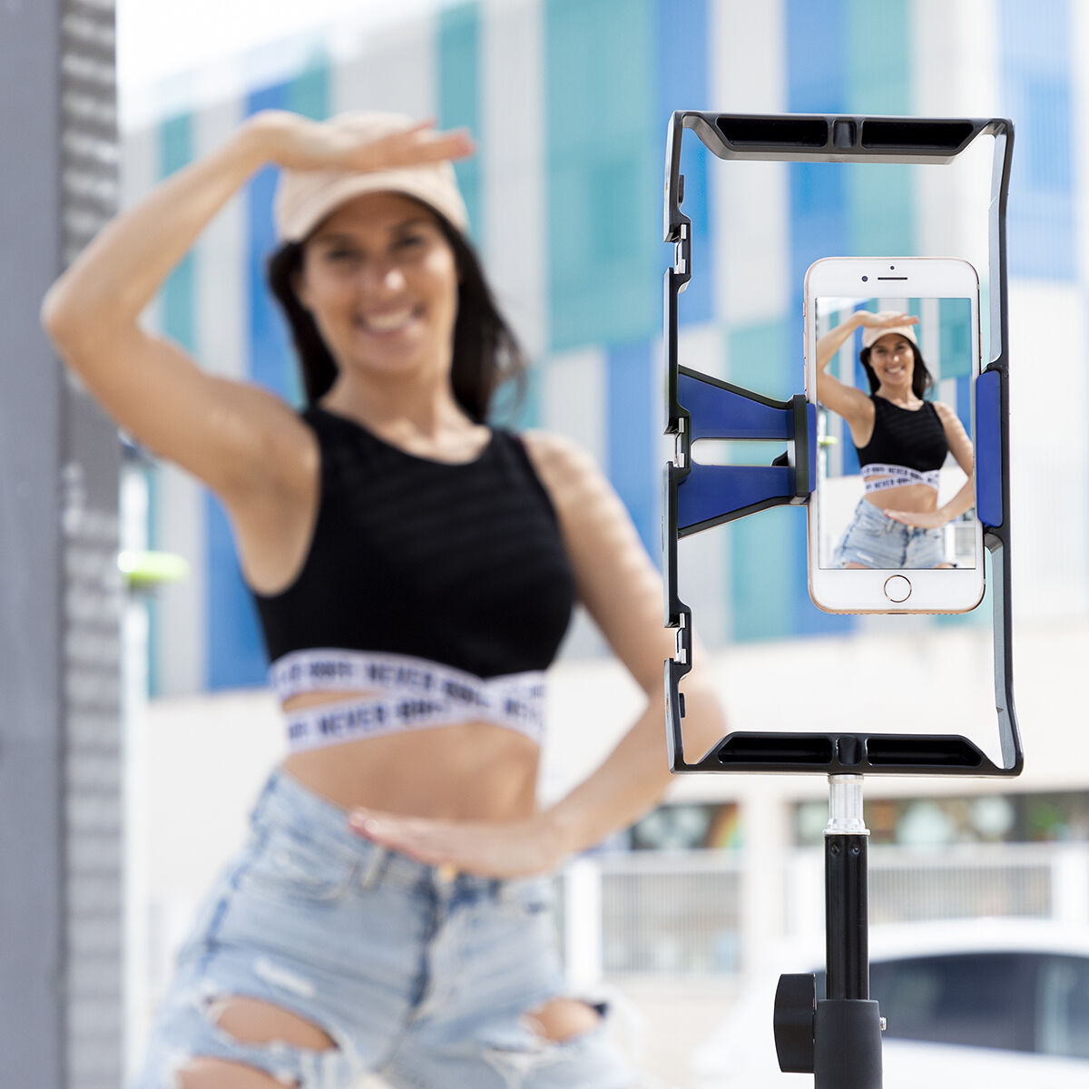Smartphone-hållare med manuell stabilisator Stafect InnovaGoods - 2