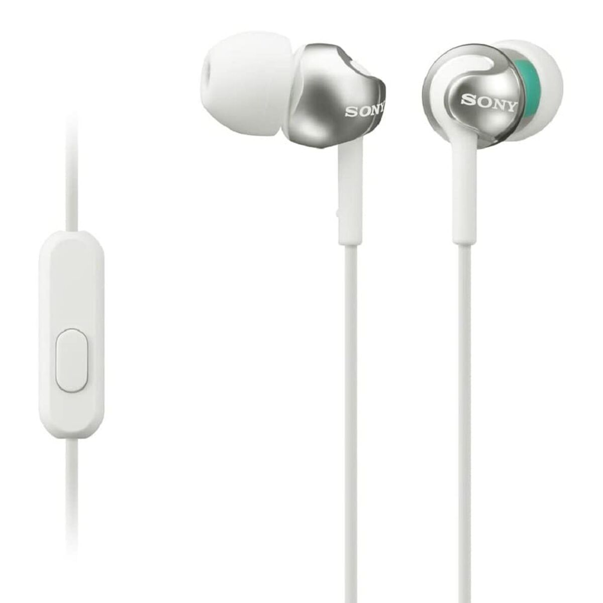 Knapphörlurar Sony MDR-EX110AP 3,5 mm Vit