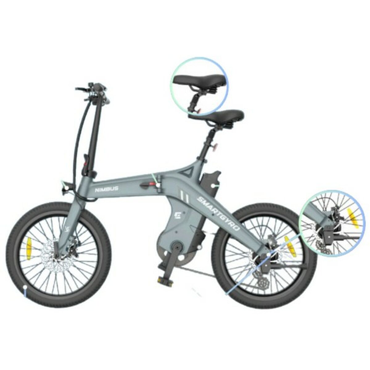 Elcykel Smartgyro SOHO 16 10000 mAh Svart 250 W 20"