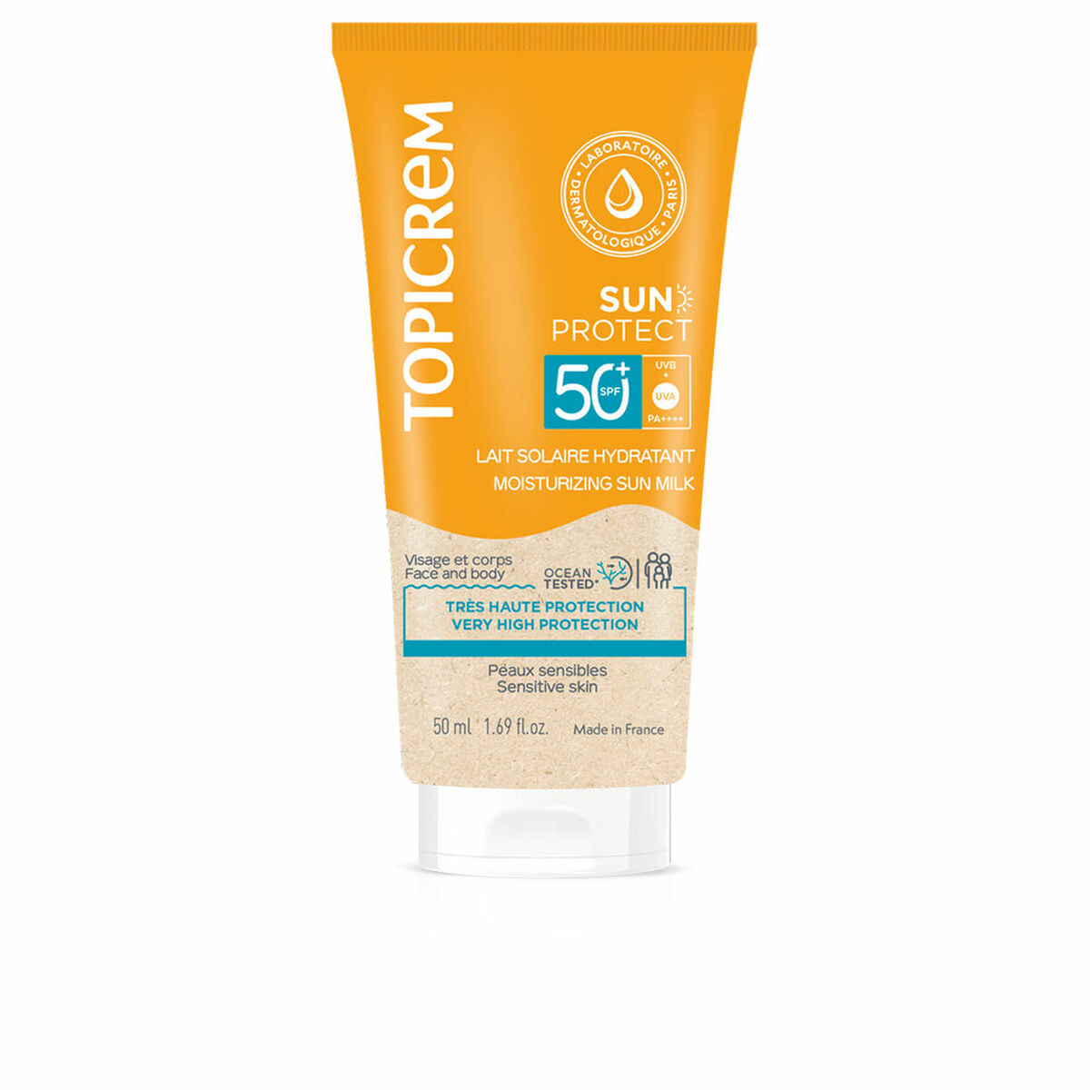 Solskydd Topicrem SUN PROTECT Spf 50 Spf 50+ 50 ml - 2