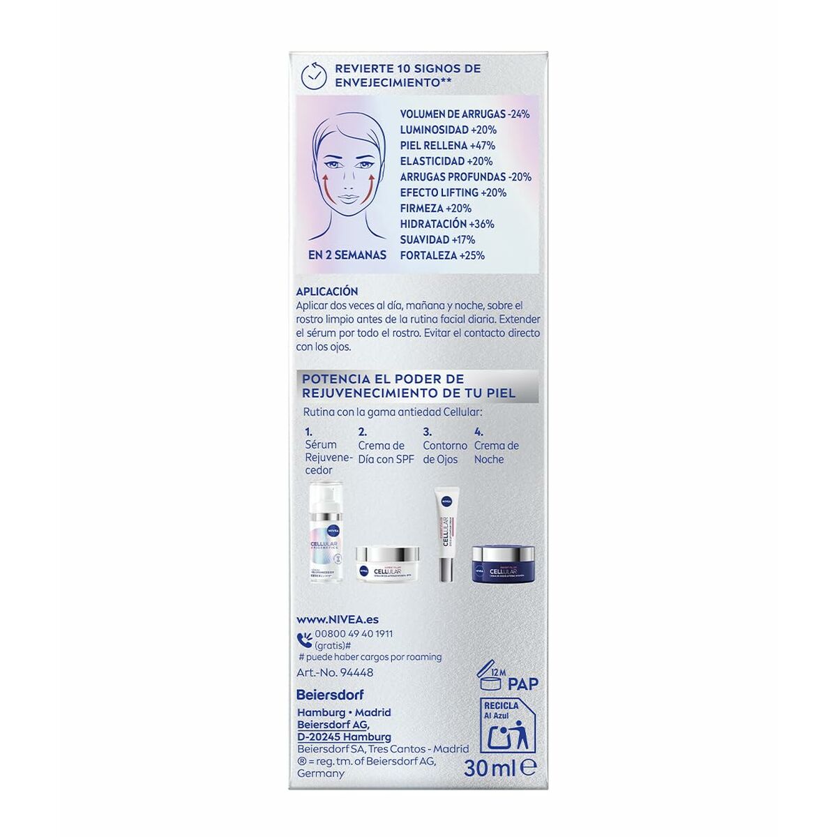 Ansiktsserum Nivea NIVEA CELLULAR 30 ml - 3