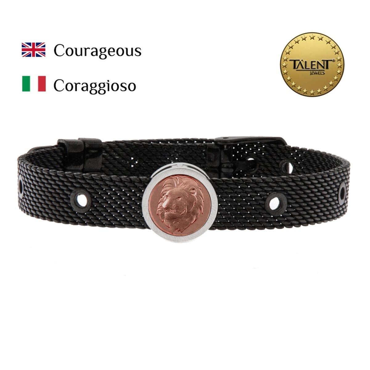 Unisexarmband Courageous Talent Jewels TJA-5-05-02-2-235 Svart - 2