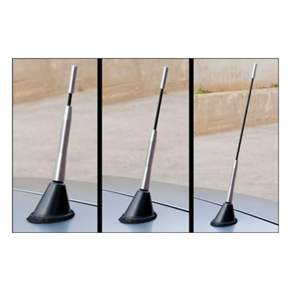 Bilantenn CS10 Svart Aluminium Justerbart - 2