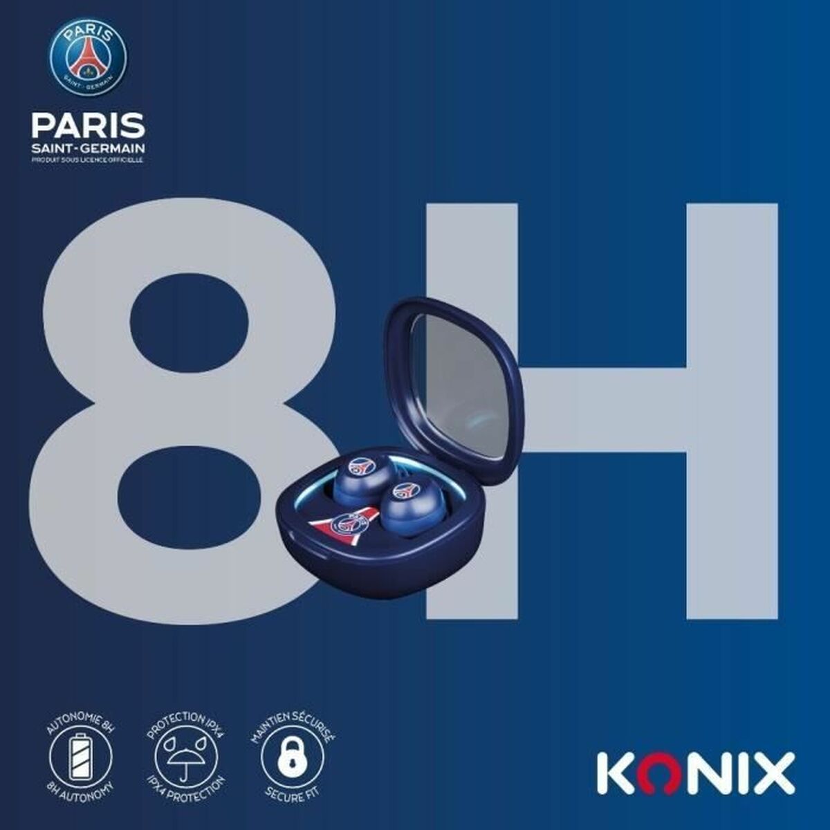 Hörlurar KONIX Blå - 3