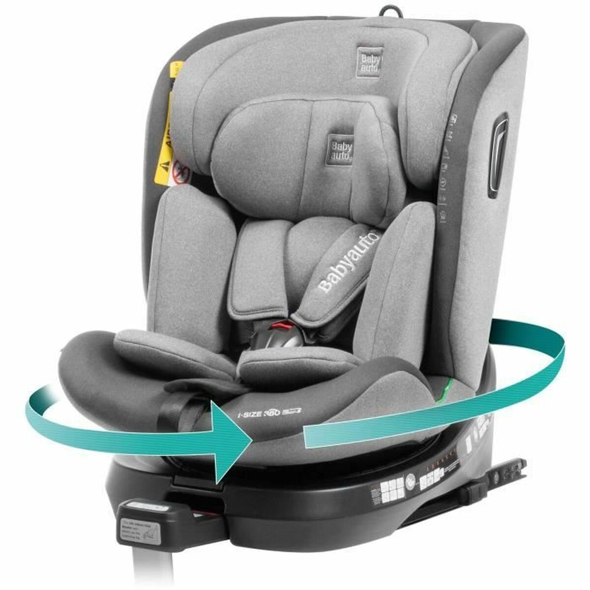 Bilstol Babyauto Antracitgrå 0 (de 0 a 10 kilos) I (9 - 18 kg) II (15-25 kg) III (22 - 36 kg) Barn ECE R129 - 2