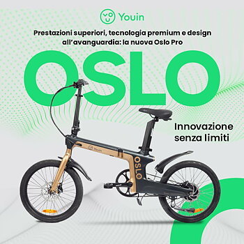 Elcykel Youin BK1950 OSLO PRO Svart Gyllene